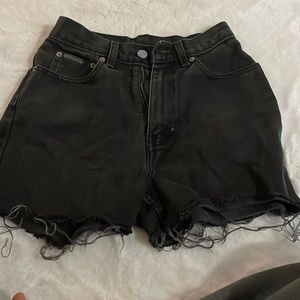 black calvin klein shorts